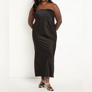 Eloquii Satin Tube Dress